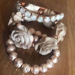 🔴SOLD🔴Rose combo bracelet set